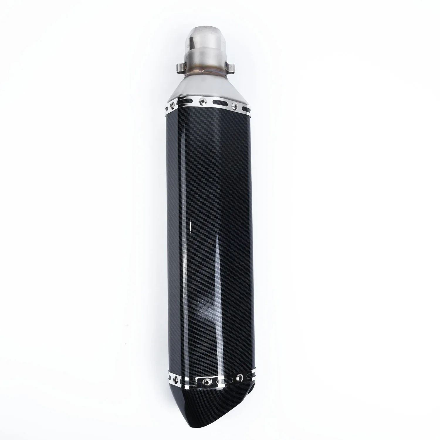 

Motorcycle Exhaust Muffler Pipe w/DB Killer Slip Exhaust Carbon Fiber Style