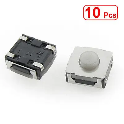 

White SMD Push Button Tact Switch 6mm x 6mm x 3.4mm