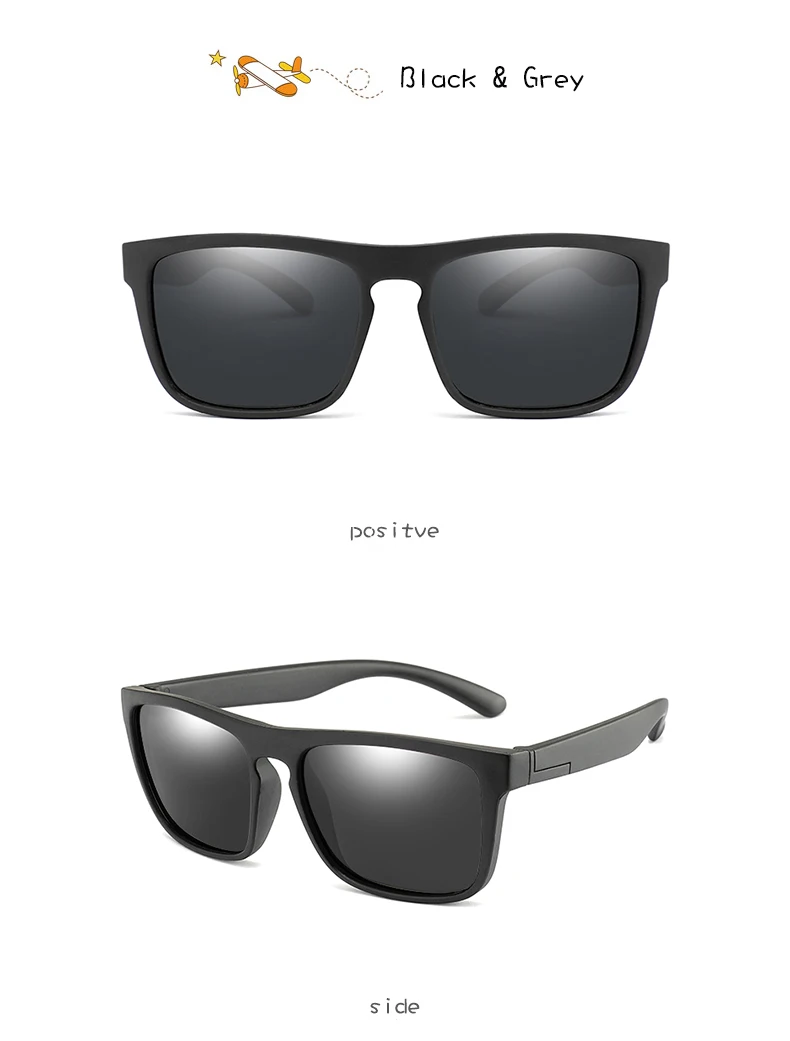 Детские квадратные поляризованные солнцезащитные очки, Детские Силиконовые безопасные солнцезащитные очки TR90, очки для девочек и мальчиков с зеркальным покрытием UV400, Gafas de sol