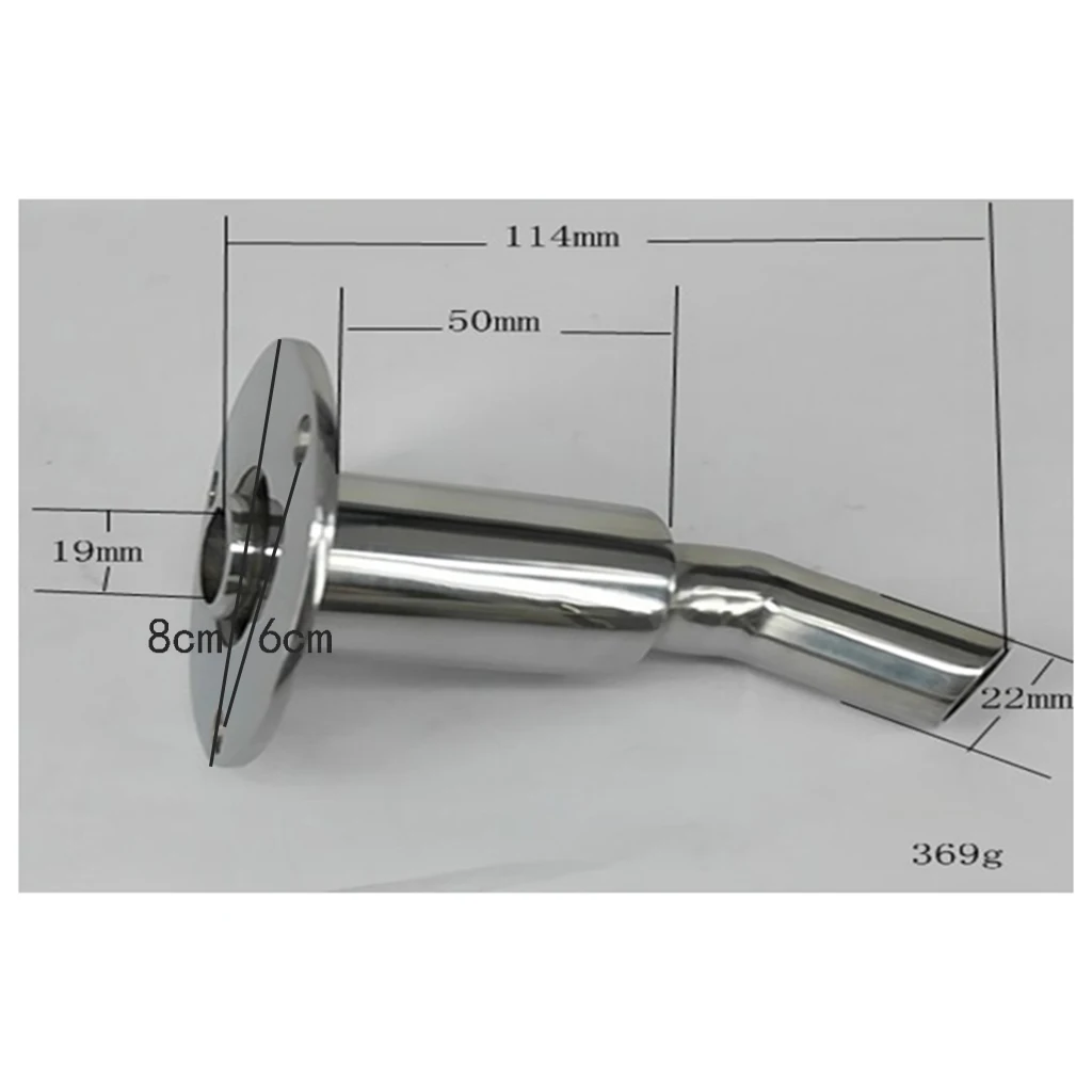 Boat Marine Stainless Steel 90 Degree Thru Hull Plumbing Fitting Hardware