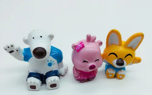 6pcs/lot Original Korean Super cute cartoon animation pororo pvc model figure Toys