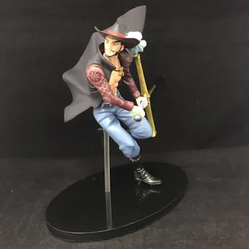 

Anime ONE PIECE Brinquedos Seven Warlords of The Sea DX Eagle Eye Dracule Mihawk Vol.3 Fighting Ver PVC Action Figure Doll 18cm