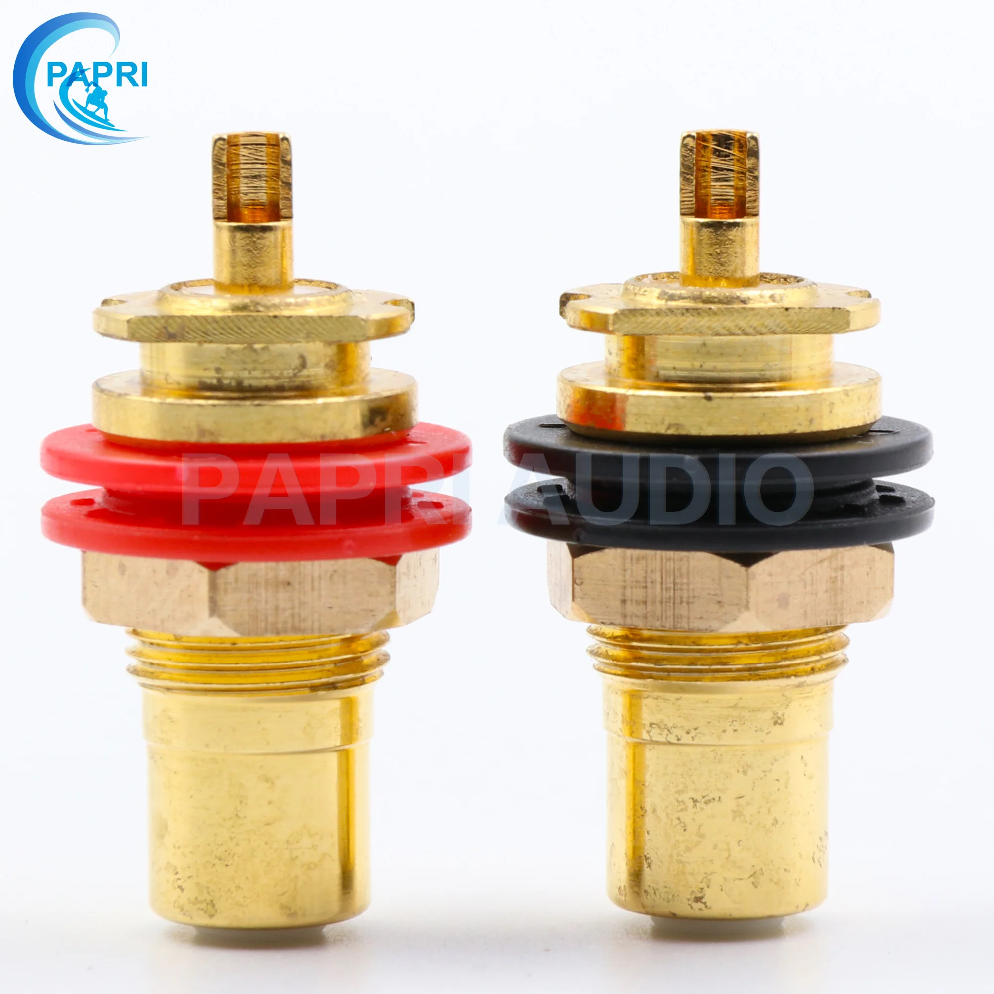 EIZZ EZ-102 24K позолоченная латунь разъем RCA Jack Панель Крепление DIY видео AV ресивер