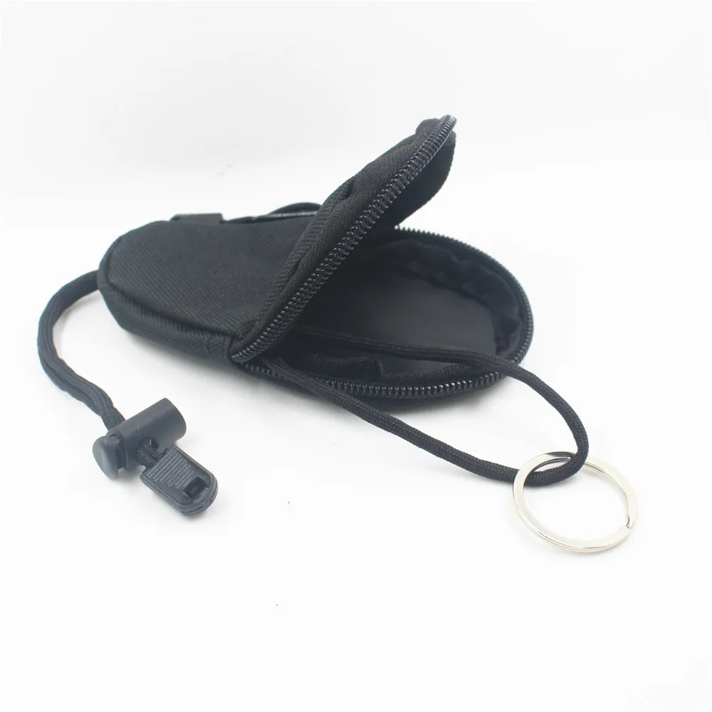 1 шт. мини-чехол для ключей хаки черный водонепроницаемый регулируемый шнурок портативный чехол для монет кемпинг на природе, езда на велосипеде спортивная сумка для спортзала