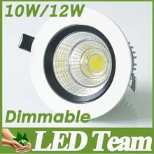 Новая мода Led Стиль Природа/Холодный/теплый белый Dimmable удара потолочные встраиваемые AC110-240V 10 Вт 12 вт светодиод высокой Мощность чип CE