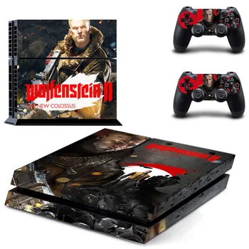 

Game Wolfenstein 2 The New Colossus PS4 Skin Sticker Decal for Sony PlayStation 4 Console and Controller Skin PS4 Sticker Vinyl