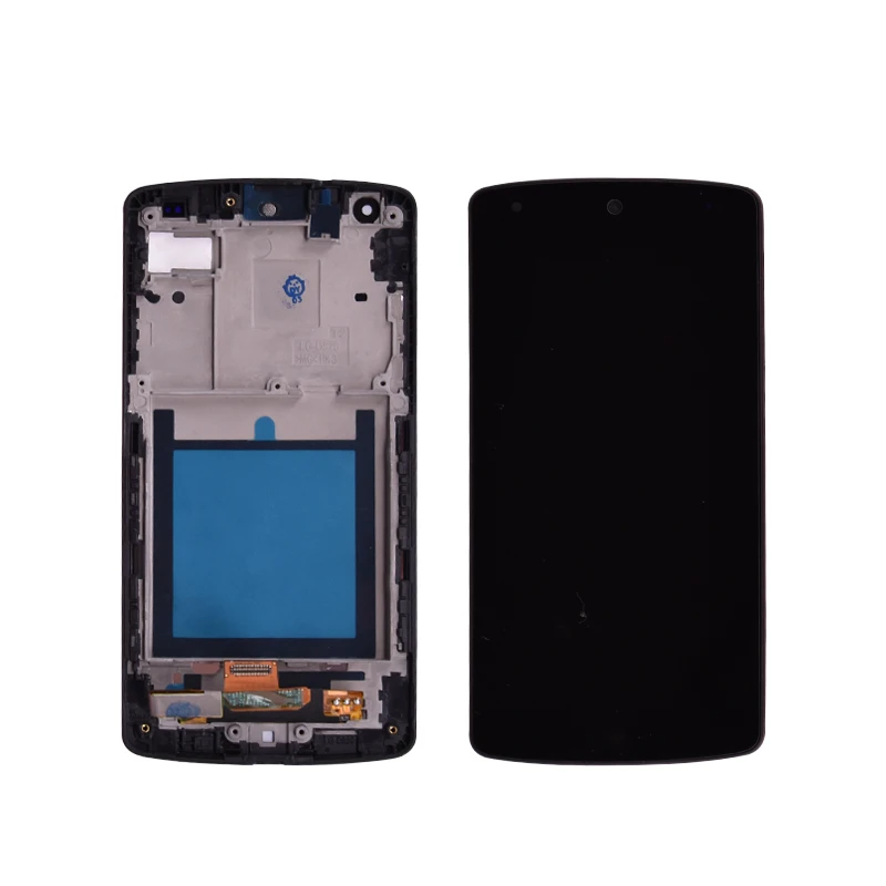 Tanie Oryginalny LCD do LG Google Nexus 5 D820 D821 wyświetlacz LCD z ekranem dotykowym i ramą Digitizer zgromadzenie darmowa wysyłka