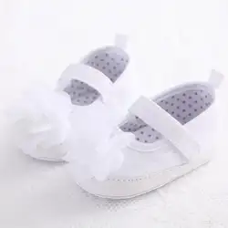 Telotuny малышей Gril Обувь для младенцев новорожденных цветок мягкая подошва против скольжения Детские Жан Спортивная обувь v1156