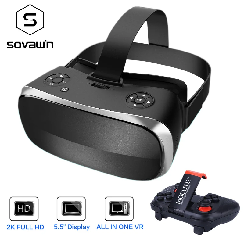 5.5' 3G RAM Android 2K HD Wifi HDMI Video Box Smart Glasses Virtual Reality All In One VR Headset 3D Glasses With VR Controller 5.5' 3G RAM Android 2K HD Wifi HDMI Video Box Smart Glasses Virtual Reality All In One VR Headset 3D Glasses With VR Controller