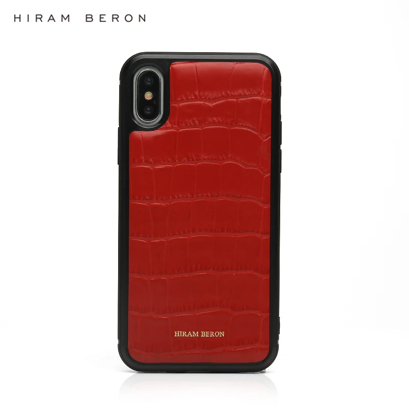 Hiram Beron заказное имя держатель для ключей и чехол для телефона для iphone X роскошный кожаный продукт крокодиловый узор подарочный набор Прямая поставка