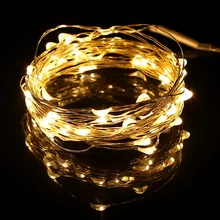 5M 50leds LED String Light Silver Wire DC4.5V 3XAA Battery Operated Fairy Lights Christmas New Year Wedding Decoration Lights