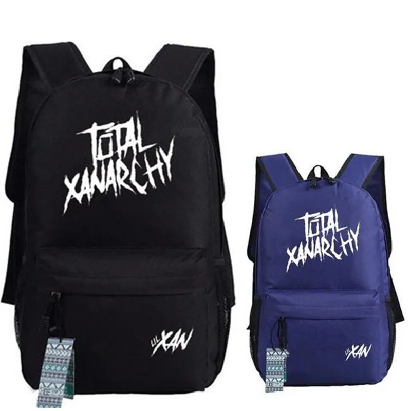 

Total Xanarchy Lil Xan Young Rapper Music Cosplay Backpack Bag School Students Computer Travel Bag Gift Xmas