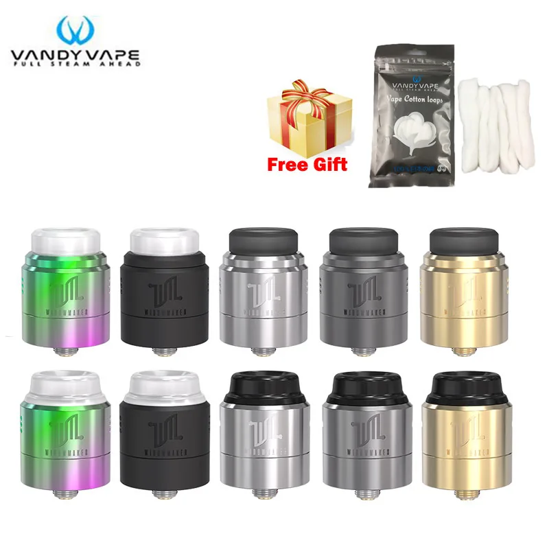 

Vandy vape Widowmaker RDA Tank 1ml Atomizer Support Single&Dual Coil Build DIY Vandyvape Electronic Cigarette Vape