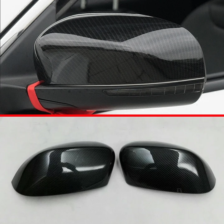

Carbon fiber Style Side Mirror Cover Trim For Jeep Compass 2017 2018