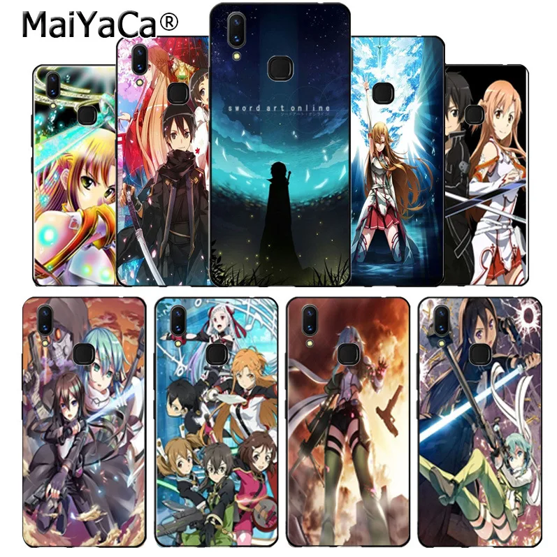 MaiYaCa меч искусство онлайн Сан Аниме Манга телефонные аксессуары чехол для vivo v9 x20