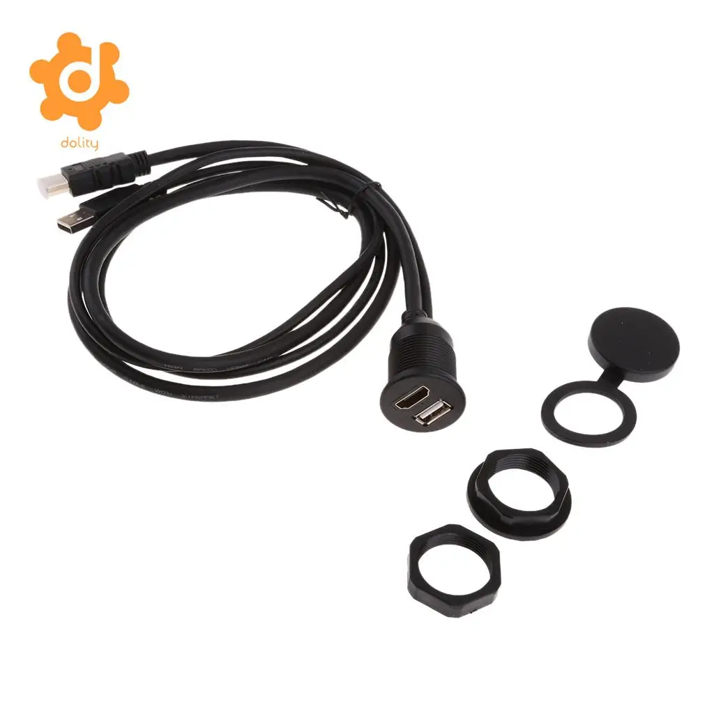 1 м (3 фута) USB 3 0 и HDMI папа к Женский Расширение приборной панели кабель для