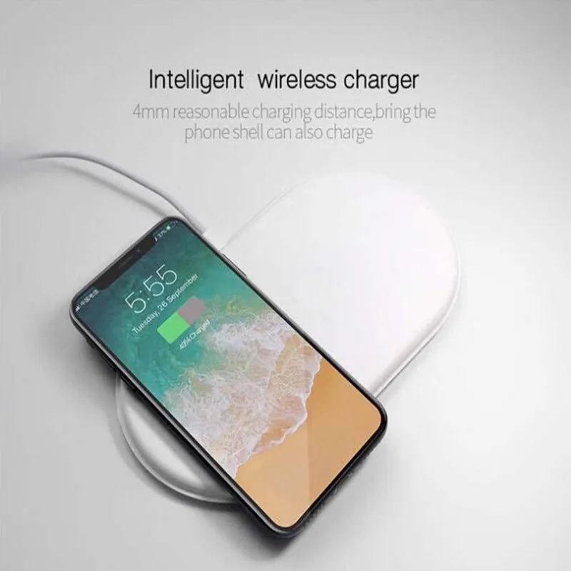 Беспроводное зарядное устройство 3 в 1 QI для iPhone X iWatch 2 быстрое Samsung Note8 S8Plus S7Edge S9