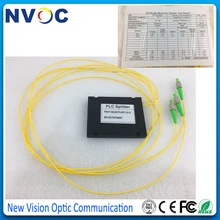 FTTH 1x2 ABS коробка 3,0 мм, 1 м FC/APC Волоконно-оптический ПЛК сплиттер, 1*2 Волоконно-оптический ПЛК сплиттер модуль с FC SC LC ST/APC разъем