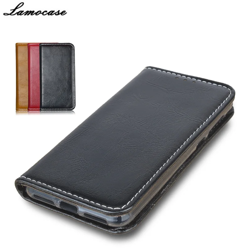 Lamocase для Huawei Y5 II y5ii Case Роскошный кожаный чехол откидная крышка со слотом