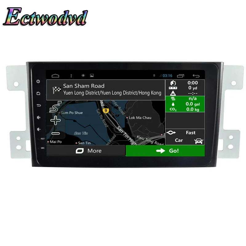 Best Ectwodvd 8inch Octa Core Android 8.1 Car DVD GPS Navigation Radio Stereo for Suzuki Grand Vitara 2005 2006 2007 2008 2009-2015 4