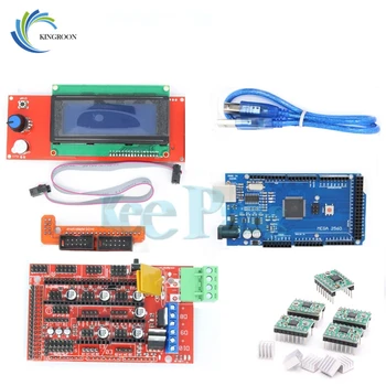 

KINGROON New 3D Printer Kit RAMPS + 2004 LCD Controller + MEGA 2560 R3 + A4988 Driver Motherboard 3D Printer Accessories