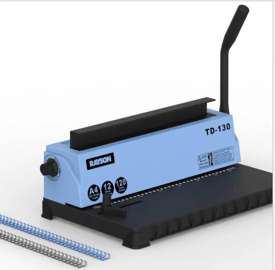 A4 Wire binding machine TD 130 34 hole iron binding machine, file menu