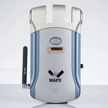 WAFU Keyless Entry Electronic Remote Indoor Touched Fingerprint Smart Door Lock Wireless 433mHZ Invisible Intelligent Lock WAFU Keyless Entry Electronic Remote Indoor Touched Fingerprint Smart Door Lock Wireless 433mHZ Invisible Intelligent Lock