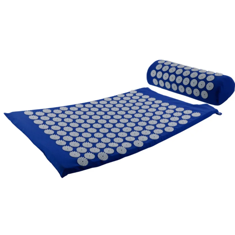 Massager Mat+Pillow Acupuncture Shakti Relieve Back Body Foot Massage Green/Purple Massage Pain Rose Spike Yoga Relaxation