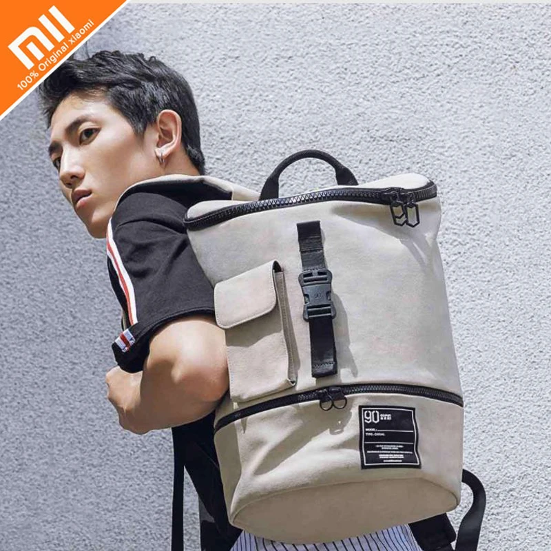 Original xiaomi mijia 90FUN fashion waterproof backpack men's and women's bag large capacity shopping backpack casual notebook Original xiaomi mijia 90FUN fashion waterproof backpack men's and women's bag large capacity shopping backpack casual notebook