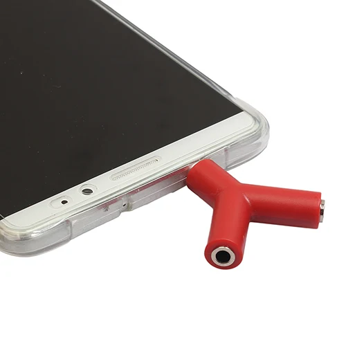 

3.5mm Earphone Headphone Audio Splitter Male to 2 Female Y Shape Stereo Adapter