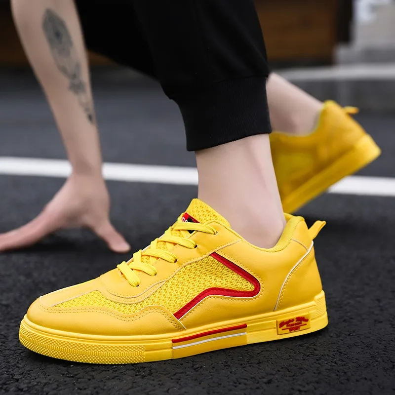 Thestron الرجال أحذية مصممين تزلج الأحذية الذكور أحذية أنيقة الأصفر أسود أبيض الأحذية العلامة التجارية 2019 الربيع مصمم مريحة