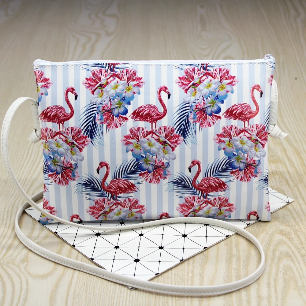 Новинка, милая детская сумка через плечо, дизайн фламинго, полученная посылка, сумка-мессенджер для девочек, студенческие дорожные сумки - Цвет: Flamingo 23