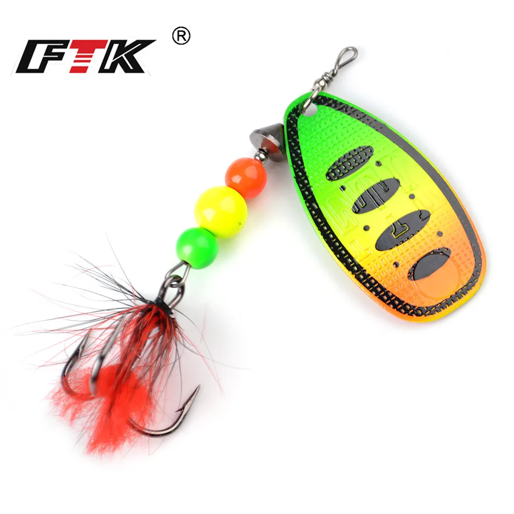 FTK 1 قطعة الصيد إغراء سبينر الطعم 8g 13g 19g ملعقة السحر المعادن باس الطعم الثابت مع ريشة التريبل خطاف Wobblers بايك معالجة FTK 1 قطعة الصيد إغراء سبينر الطعم 8g 13g 19g ملعقة السحر المعادن باس الطعم الثابت مع ريشة التريبل خطاف Wobblers بايك معالجة