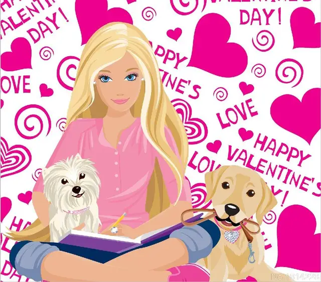 3x5ft pink barbies princess