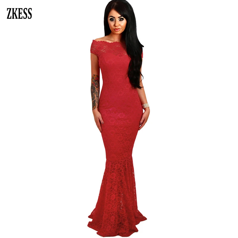 bardot mermaid dress