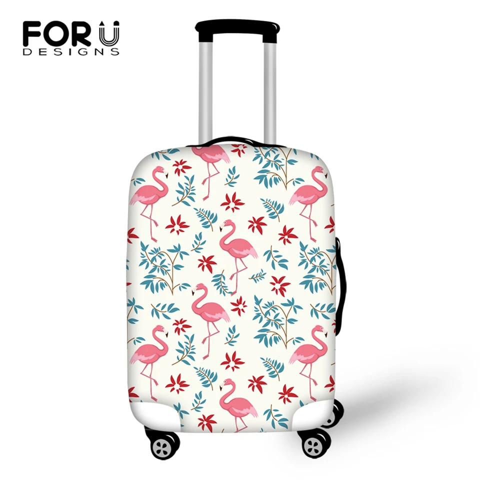 FORUDESIGNS Cartoon Luggage Cover Flamingos Pattern Travel Suitcase Travel Accessories Only Cover Fashion Design Suitcase Cover FORUDESIGNS Cartoon Luggage Cover Flamingos Pattern Travel Suitcase Travel Accessories Only Cover Fashion Design Suitcase Cover