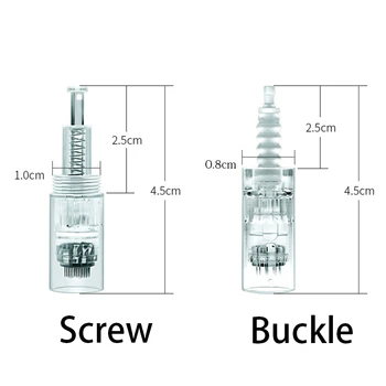 

200pcs 9pin/12pin/36pin/42pin nano Micro Screw/Bayonet Microneedling needle Cartridge For MYM Electric Derma Pen Tattoo Needles
