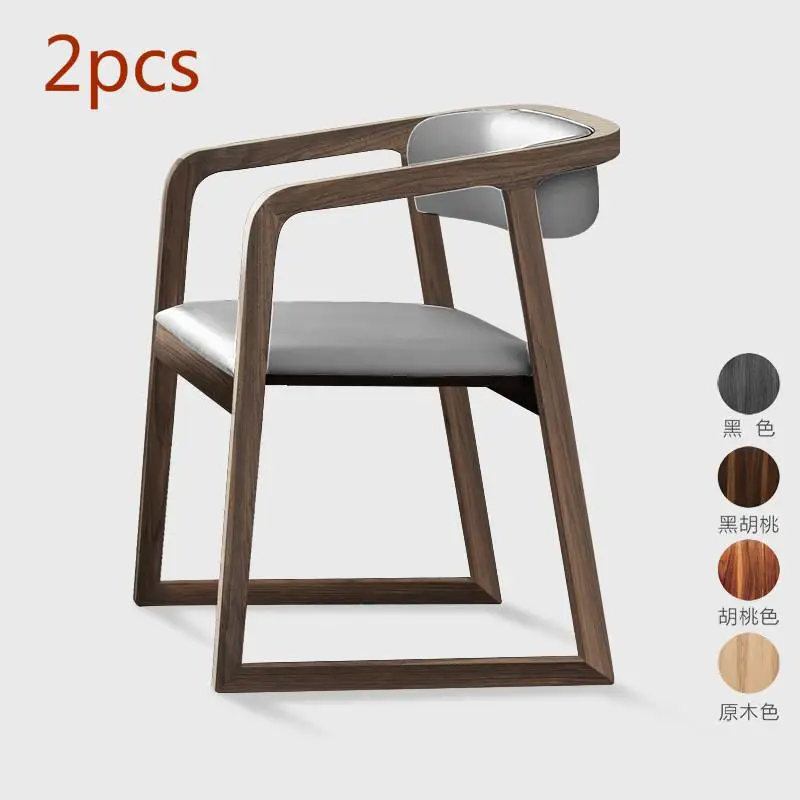 Скандинавская цельная древесина обеденный стул современный минималистский отель Ресторан подлокотник офисный стул, китайский журнальное кресло - Цвет: Style 11