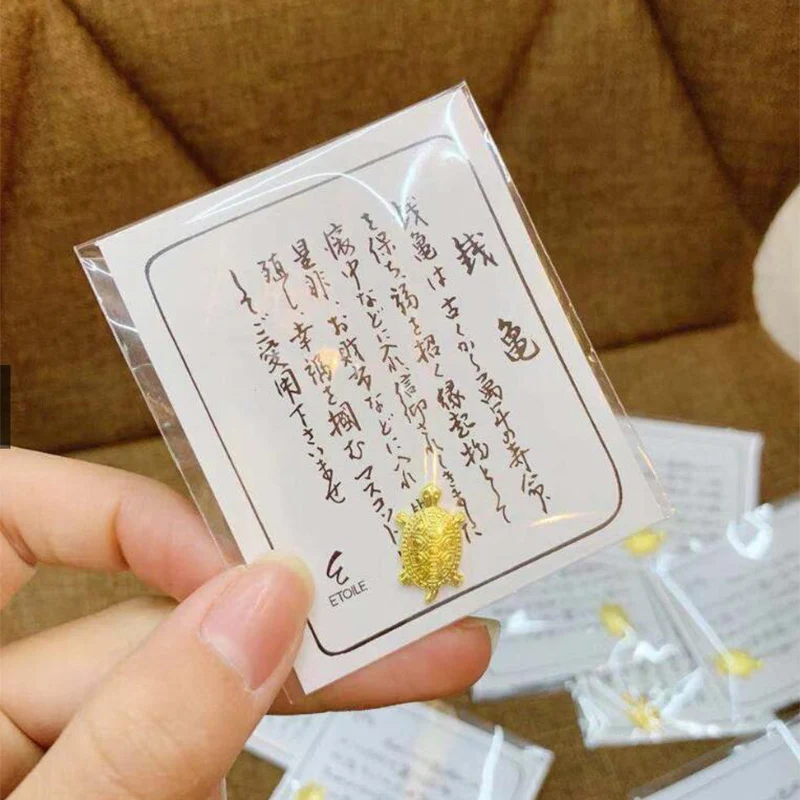 

Japanese Cute Money Turtle Asakusa Temple Small Golden Tortoise Guarding Praying for Fortune Home Furnishing Jewelry Findings