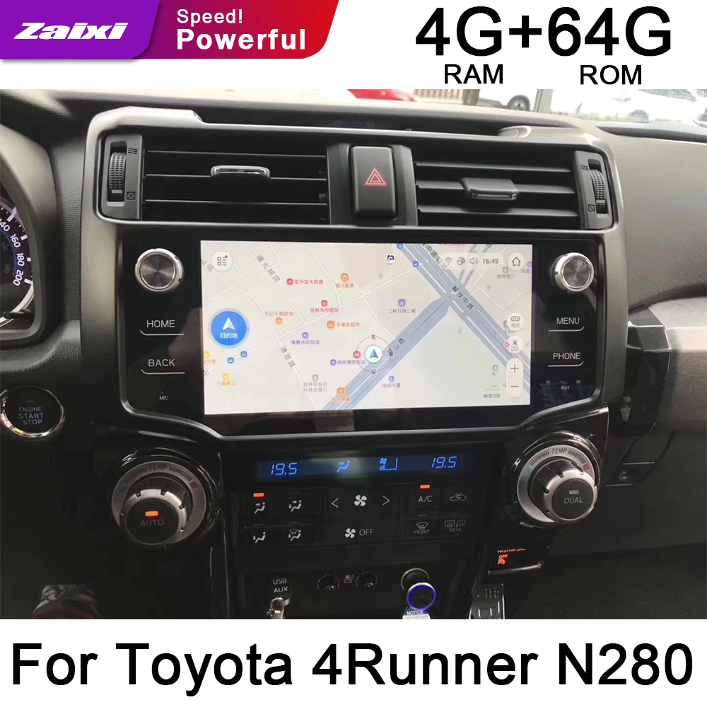 

ZaiXi For Toyota 4Runner N280 2009~2019 Car Android GPS DVD Navi Navigation Multimedia HiFi DSP ISP Carplay Android Auto Radio