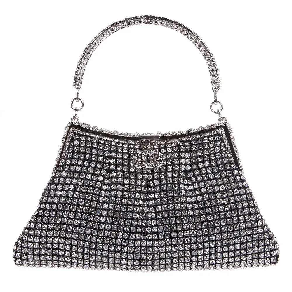 Bling Sequin Crown Clutch With Handle Clutch Purse Bag The Night party