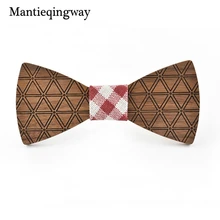 Mantieqingway для мужчин брендовая с деревянной галстук-бабочка для мужчин костюм свадебный плед ручной работы деревянный галстук-бабочка галстук мужской s вечерние Gravata