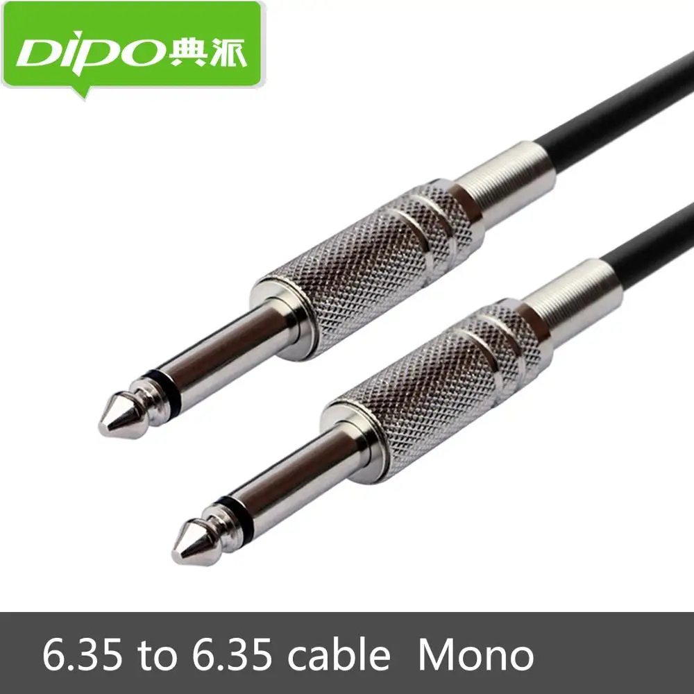 DIPO Mono от 6 35 до папа-папа для усилителя миксера аналоговый разъем аудио кабель |