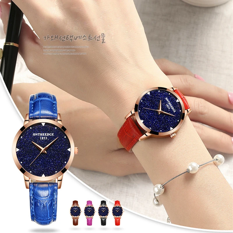 

Top Luxury Women Watch Fashion Beautiful Starry Sky Watch Women Casual Quartz Watches Noble Gold Girl Wristwatch Montre Femme