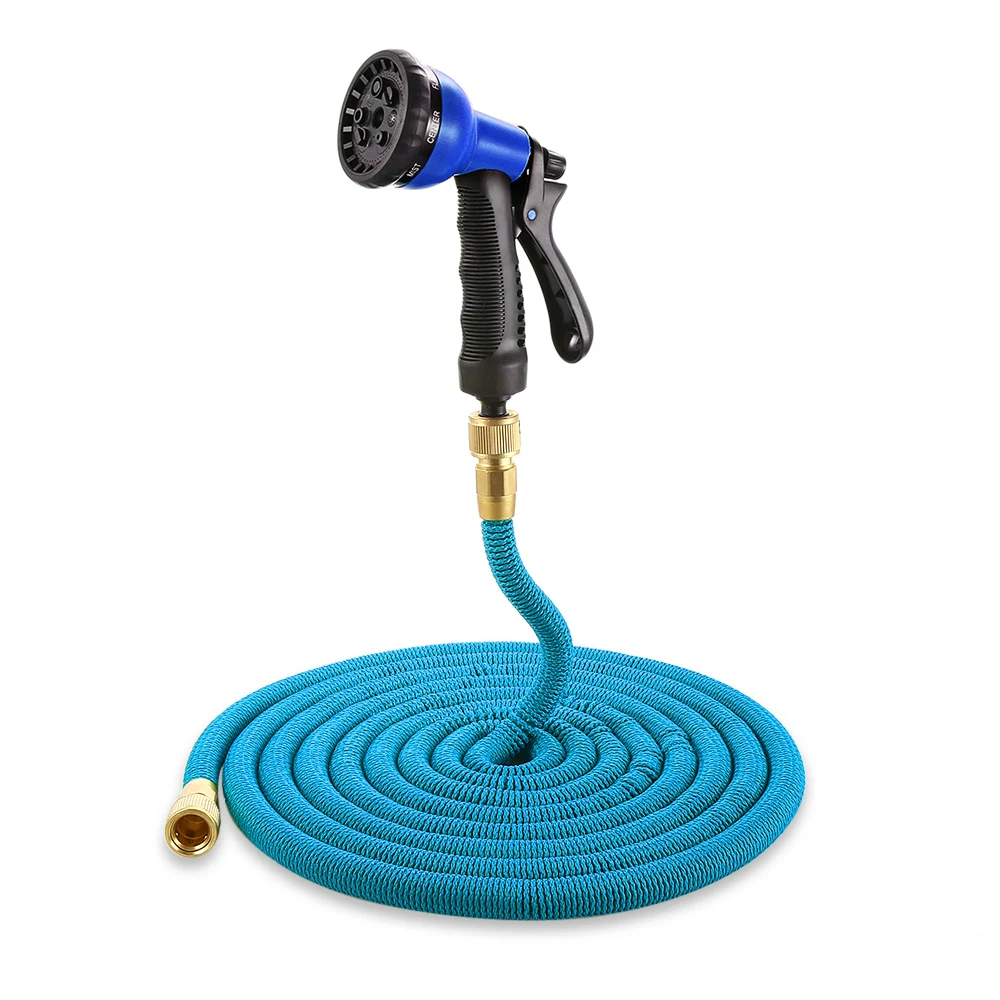 

25FT Garden Expandable Magic Flexible Water Hose Spray Nozzle Prevent Rust Tool Parts Multiple Applications Water Saving Tool
