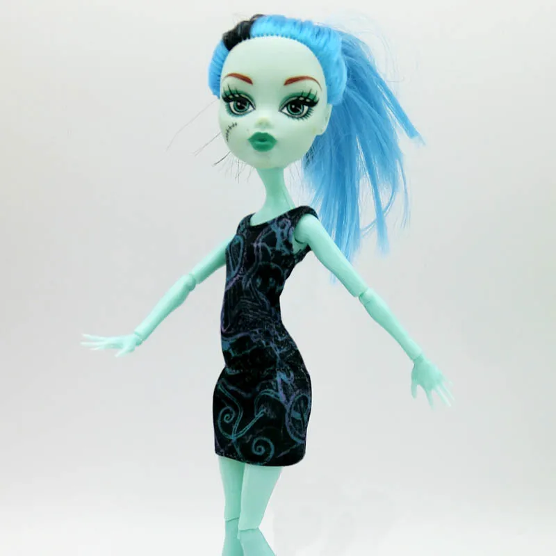 3 шт./лот, модная одежда для кукол Monster High, вечерние платья, летние короткие платья, цельнокроеные платья для куклы Monster High