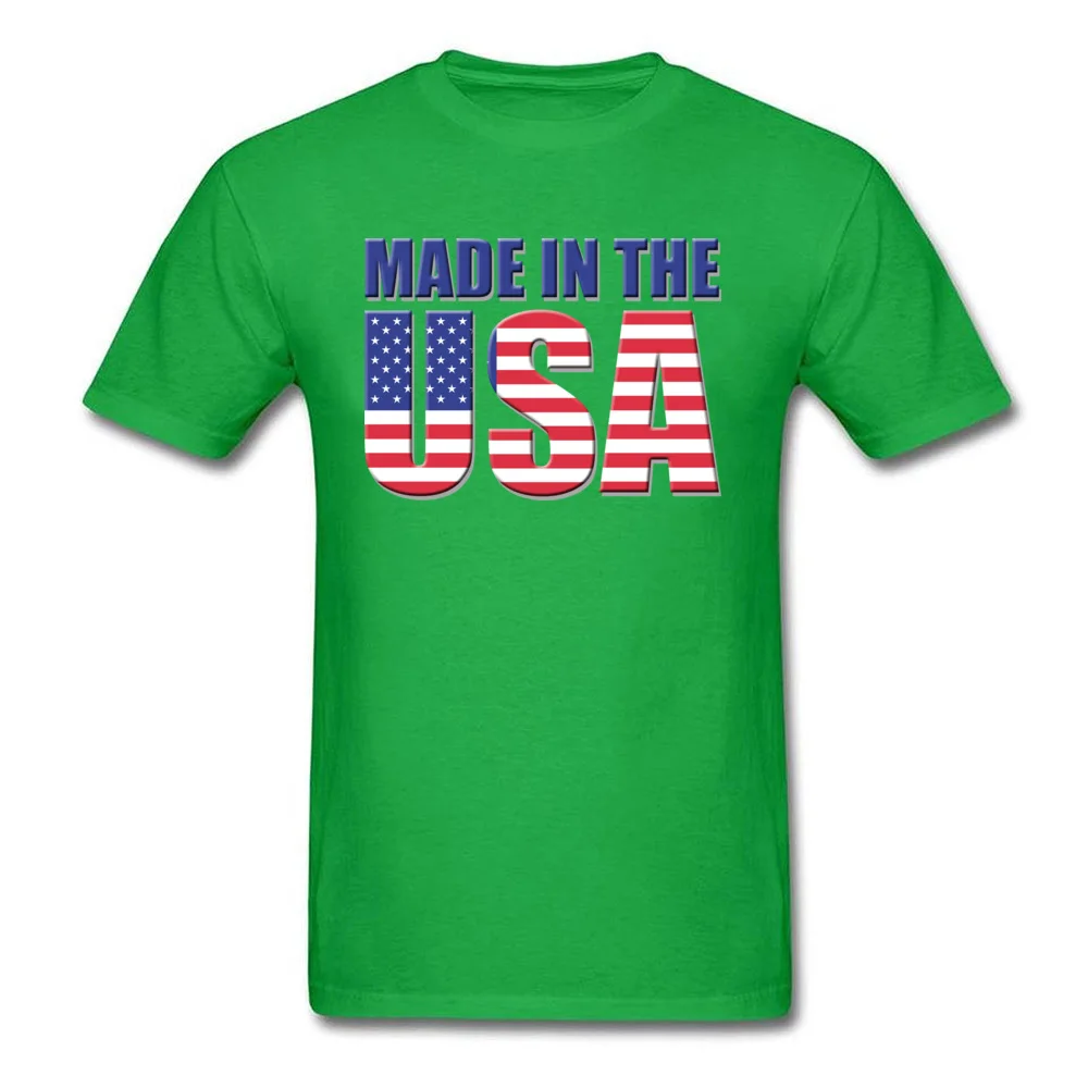Design Fashion Men Top T-shirts Crew Neck Short Sleeve All Cotton Tops Shirts Normal T Shirt Top Quality Made In The USA PatriotIndependence Day green