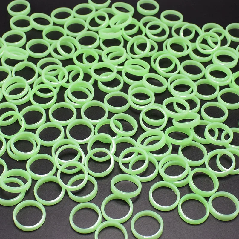 100pcs/set Luminous Rings Glow Light In The Dark Toy Flash Party For Adults Kids Playing In Night Romantic Gift for Girlfriend