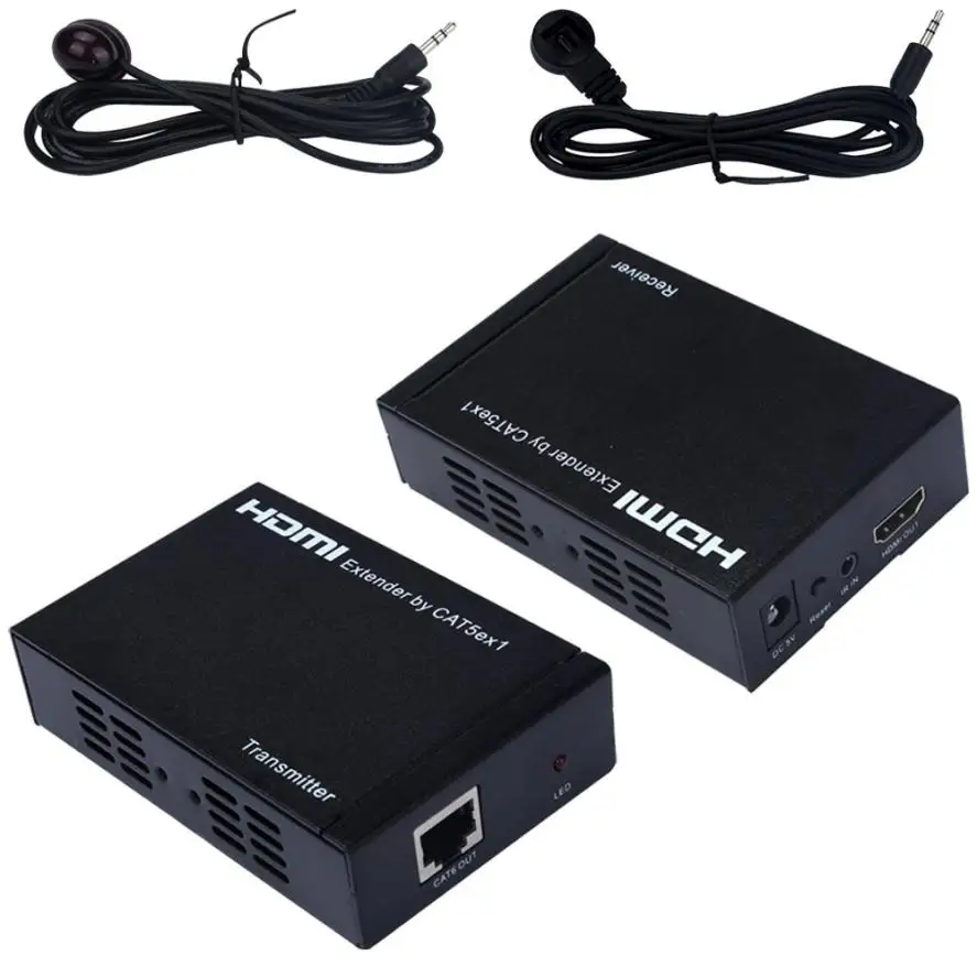 ФОТО Top Quality HDMI Extender Transmitter and Recciver By LAN 100-120meter Over CAT5E CAT6 1080P