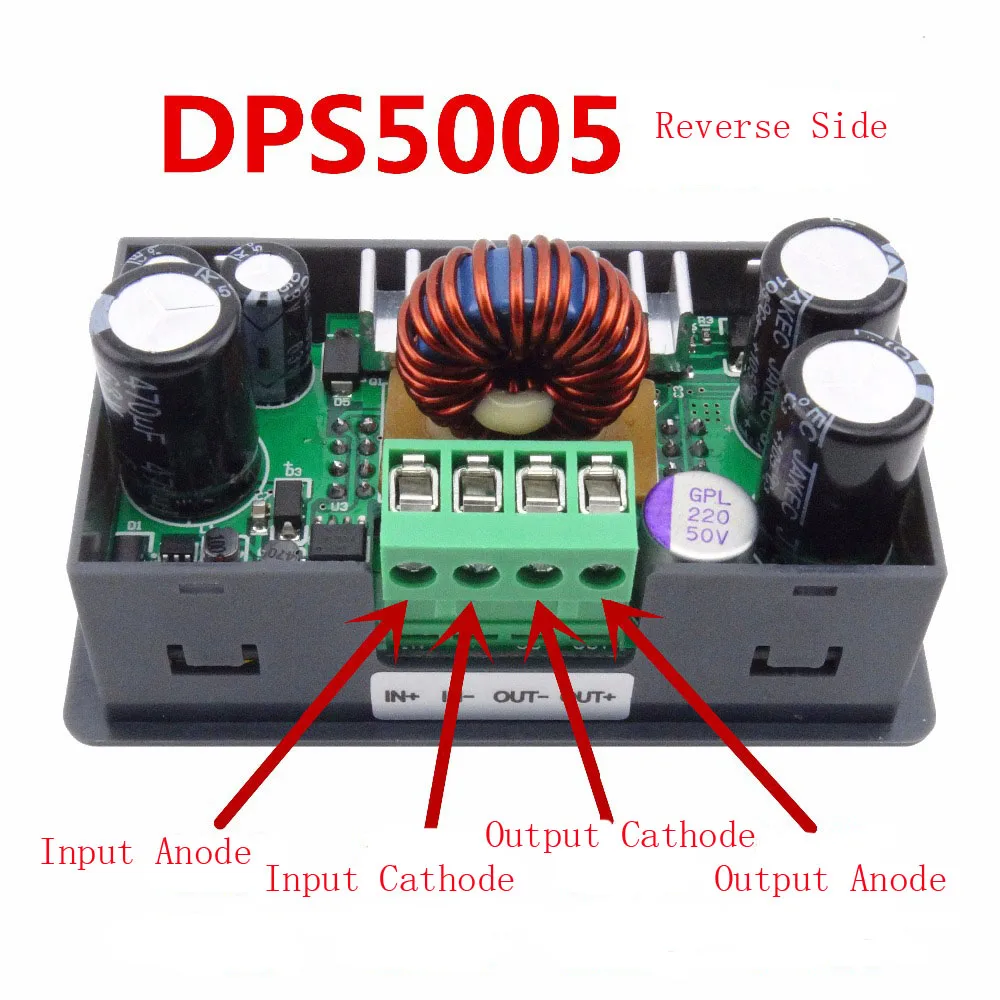 LCD converter Adjustable Voltage meter Regulator 50V5A Programmable